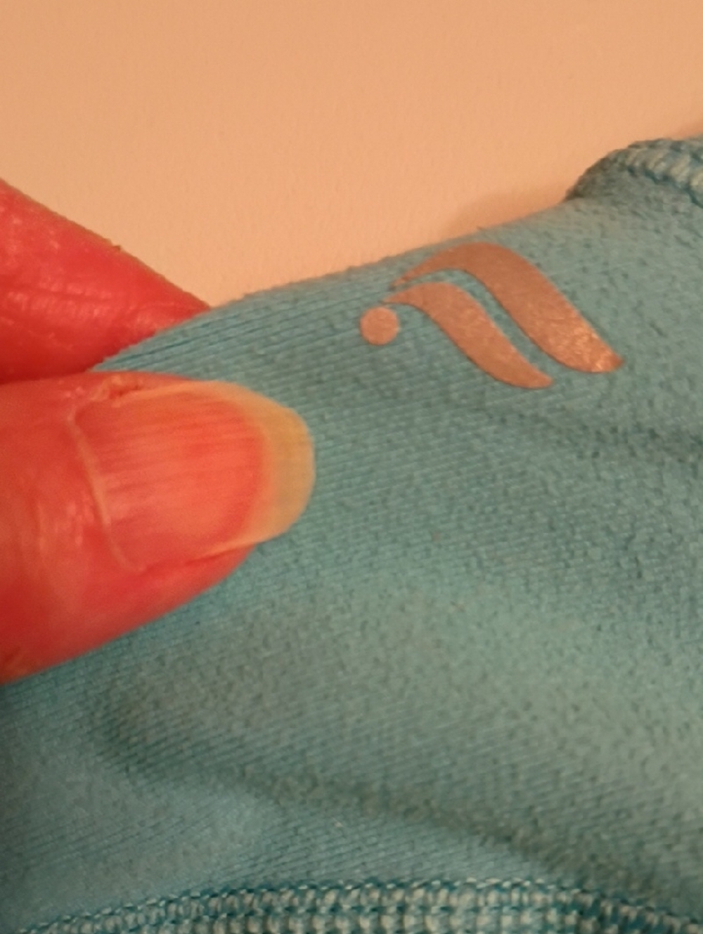 Fabletics Teal Capri-Length Leggings - Picture 4 of 7